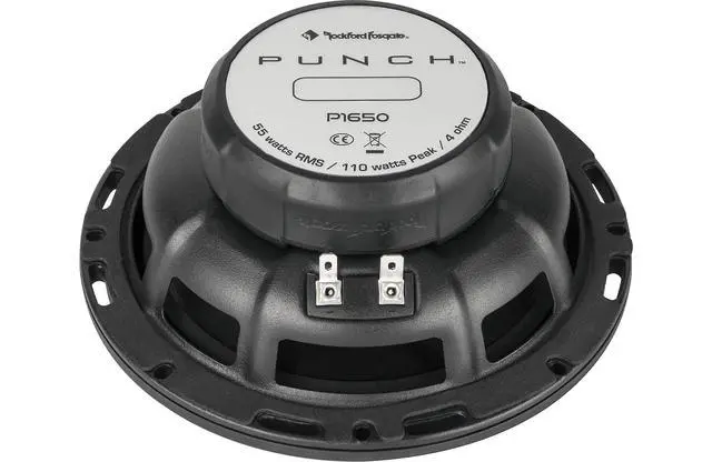 Alt view image 3 of 5 - 2 Pairs of Punch P1650 220W Max (110W Rms) 6.5" 2-Way P1 Punch Series Coaxial Speakers W/Pei Dome Tweeter