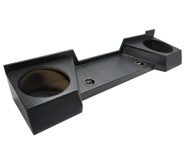 Main image of Fits GMC Sierra Silverado 07-13 Extended Cab Dual 12" Sub Box Rhino Coated | Custom 12 Inch Subwoofer Enclosure, Heavy-Duty Lined Finish, Vehicle-Specific Bass Upgrade, Bolt-In Speaker Install by ASC