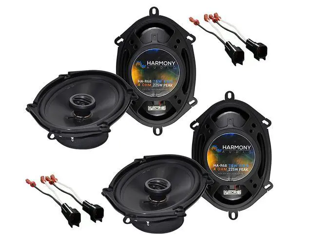 Alt view image 2 of 3 - 6x8 Speakers with Harness Fits Ford F-250/350/450 2013-2016 | Plug-and-play wiring door upgrade, super duty truck replacement, no splicing needed, 225 watts punchy bass