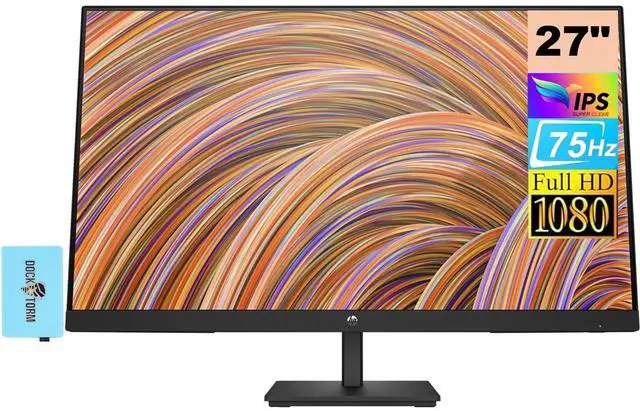 Main image of Series 3 Pro 27" FHD IPS Monitor with 5ms Response Time | Anti Glare, Flicker Free, VESA Mount (100 x 100 mm), Displayport, HDMI & DKZ, Black Color