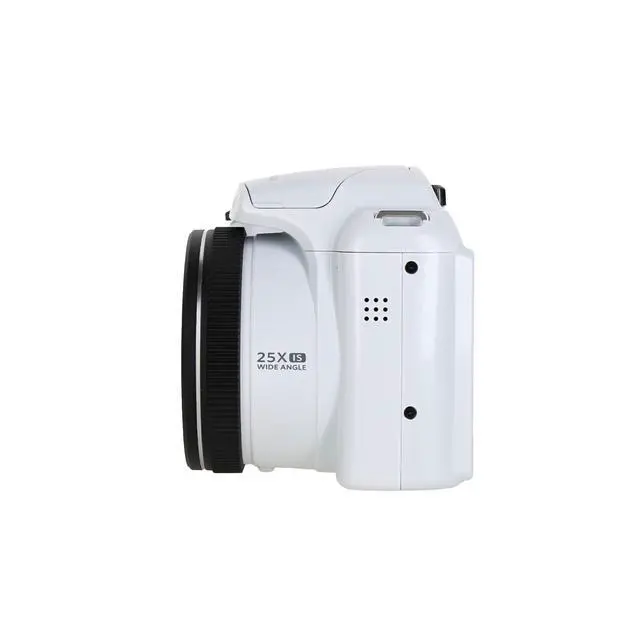 Alt view image 5 of 6 - Pixpro AZ255 Digital Camera in White (AZ255WH) Bundle Including: 128 GB Memory Card, Rechargeable Batteries, Case, Flexible Tripod, Neck Strap, Lens Caps, Full Cleaning Kit, More Accessories