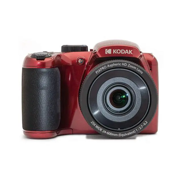 Alt view image 2 of 7 - PIXPRO AZ255 Astro Zoom 16MP Digital Camera (Red) Bundle | 32GB SDHC UHS-I Memory Card, Accessory for DSLR, Case, (3 items)