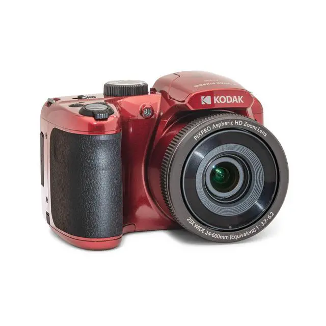 Alt view image 6 of 7 - PIXPRO AZ255 Astro Zoom 16MP Digital Camera (Red) Bundle | 32GB SDHC UHS-I Memory Card, Accessory for DSLR, Case, (3 items)