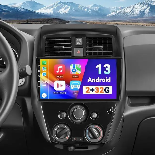 Main image of 10" Car Radio for Nissan Versa Sedan 2015-2019 | with Wireless CarPlay & Android Auto| Plug & Play GPS, Bluetooth | Android 13, 2+32G