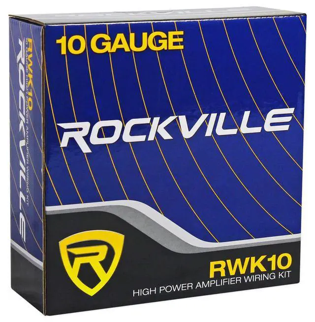 Alt view image 7 of 7 - RW10CA 10" Slim Powered Car Subwoofer with RWK10 Install Kit | 800W Peak / 200W RMS, 2 Ohm, RCA/High-Level Inputs, Under-Seat Mount, Low-Pass Filter, Bass Knob, 10 Gauge, 2-items