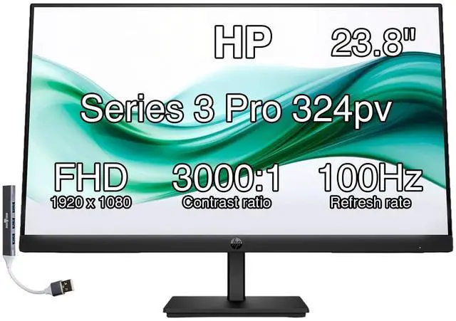 Main image of 24" FHD VA Monitor with Anti-Glare, Flicker Free, VESA Mount (100x100mm) | 5 ms Response Time, HDMI, VGA & Dockztorm USB Port Expander, Black Color (2026 Latest Model)