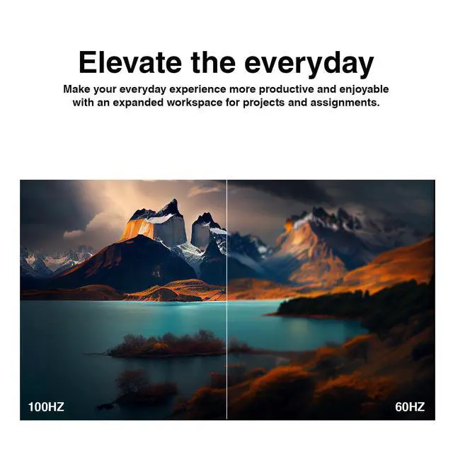 Alt view image 2 of 6 - 24" FHD VA Monitor with Anti-Glare, Flicker Free, VESA Mount (100x100mm) | 5 ms Response Time, HDMI, VGA & Dockztorm USB Port Expander, Black Color (2026 Latest Model)