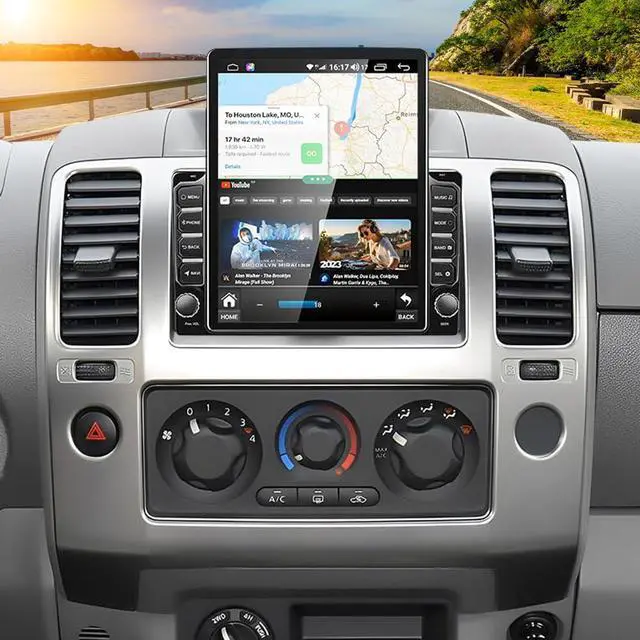 Main image of Double Din Car Stereo for Nissan Frontier 2005-2008 with Wireless CarPlay and Android Auto, 9.7 Inch HD Touchscreen Android 13 Car Radio Support GPS Bluetooth WiFi FM RDS Mirror Link Backup Camera