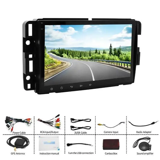 Alt view image 3 of 7 - 8" Car Stereo for Buick Lucerne 2006-2011, Wireless CarPlay & Android Auto | 2+32GB GPS Navigation, Touchscreen Radio Upgrade, WiFi, Bluetooth, FM, SWC