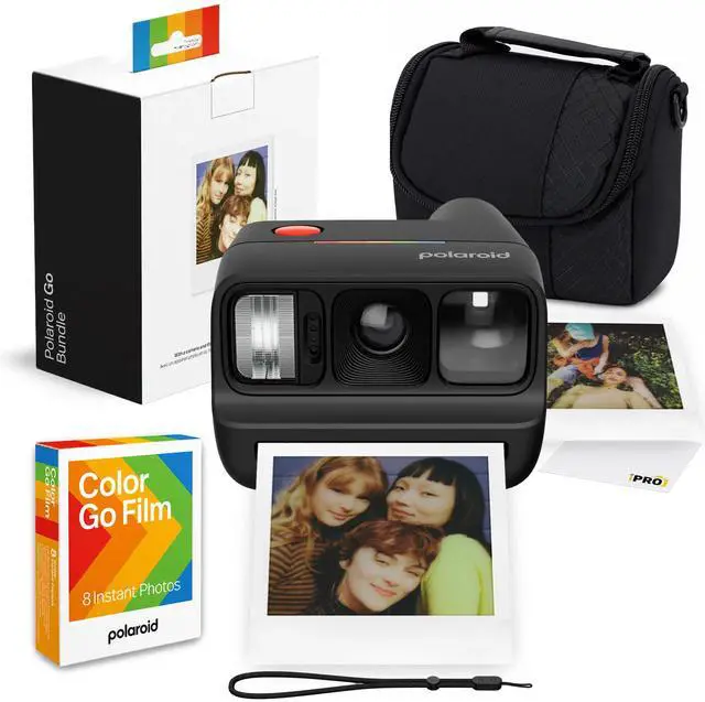 Main image of Go Generation 3 Camera in White with Go Color Film Bundle (8) | Compact Camera for Travel, Everyday Photography & Creative Fun, USB-C Rechargeable, Built-In Flash