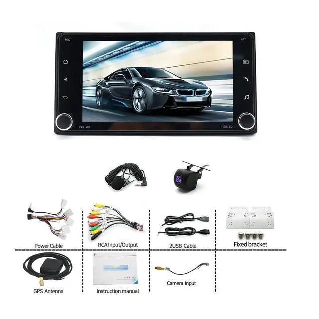 Alt view image 7 of 7 - 4+64G Car Radio for Toyota 4Runner 2003-2009 Sequoia 2003-2007 | for Scion 2004-2016 with CarPlay& Android Auto, 7 in Touchscreen Radio Audio Receivers with WiFi, GPS, Backup Camera