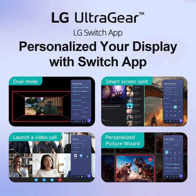 Alt view image 6 of 7 - 24" Ultragear FHD Gaming Monitor, IPS Display, 144Hz Refresh Rate, 1ms MBR, HDR10, sRGB 99% Color Gamut, NVIDIA G-SYNC Compatible, AMD FreeSync, HDMI, DisplayPort, Vase Mountable, Tilt, Black