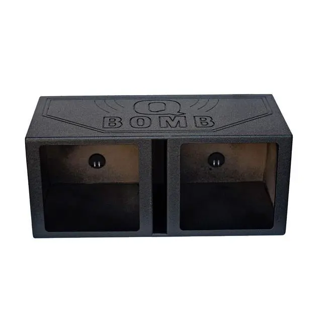Alt view image 4 of 4 - QPower QBOMB15VSQ QBOMB 15 Inch Center Vented Dual Ported Subwoofer Enclosure Speaker Box for Car Audio Sound Systems, Square
