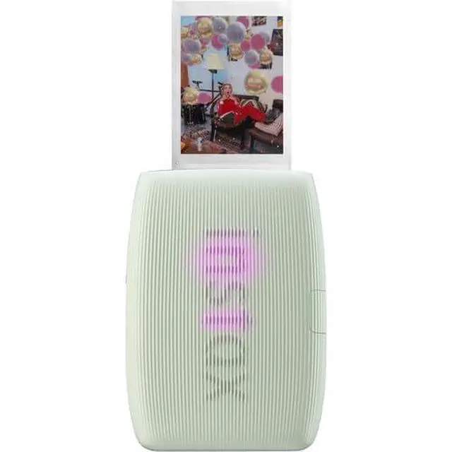 Alt view image 3 of 7 - INSTAX MINI Link 3 Smartphone Printer (Sage Green) Bundle | For Mobile Photos, Parties & Scrapbooks | Includes Cleaning Cloth, USB-C Cable