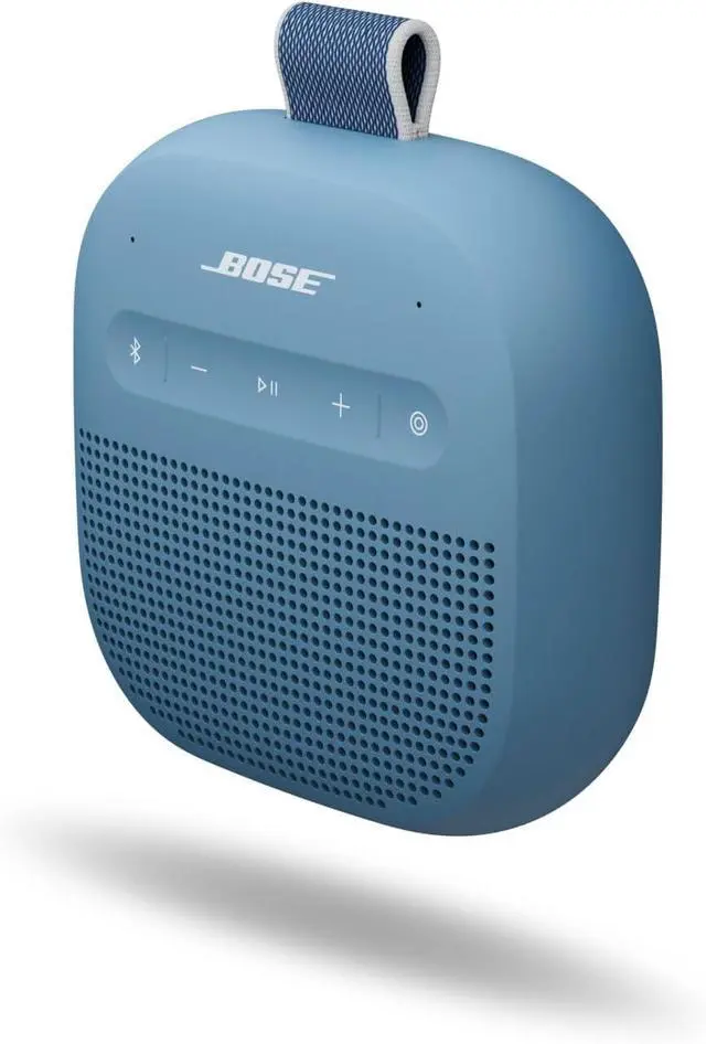 Alt view image 3 of 7 - SoundLink Micro Portable Bluetooth Speaker (2nd Gen) Bundle with Fast Charger, Wireless Outdoor Speaker, Up to 12 Hours Battery Life, Waterproof and Dustproof, (Blue Dusk)