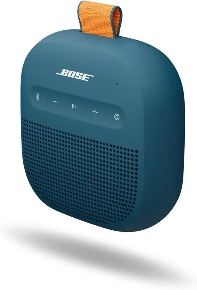 Alt view image 2 of 7 - SoundLink Micro Portable Bluetooth Speaker (2nd Gen) Bundle with Fast Charger, Wireless Outdoor Speaker, Up to 12 Hours Battery Life, Waterproof and Dustproof, (Twilight Blue)