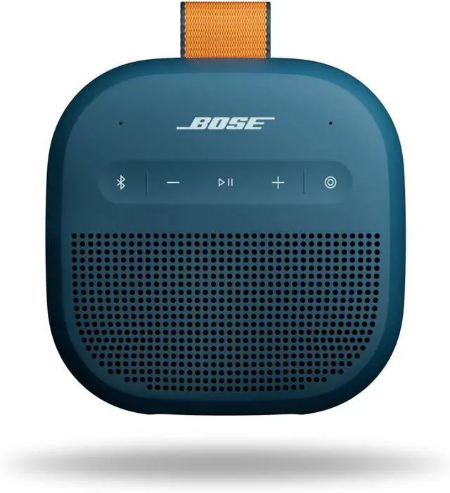 Alt view image 3 of 7 - SoundLink Micro Portable Bluetooth Speaker (2nd Gen) Bundle with Fast Charger, Wireless Outdoor Speaker, Up to 12 Hours Battery Life, Waterproof and Dustproof, (Twilight Blue)