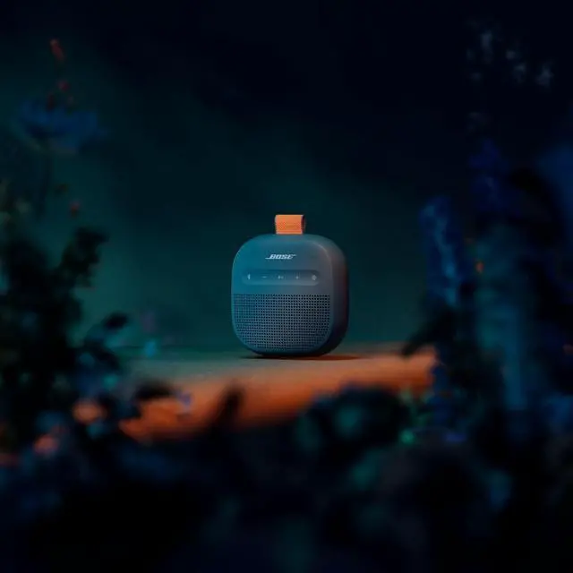 Alt view image 7 of 7 - SoundLink Micro Portable Bluetooth Speaker (2nd Gen) Bundle with Fast Charger, Wireless Outdoor Speaker, Up to 12 Hours Battery Life, Waterproof and Dustproof, (Twilight Blue)