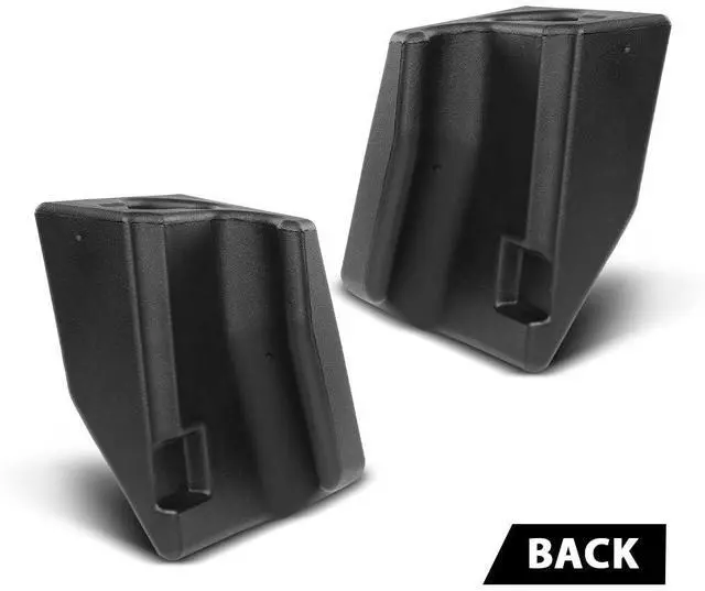 Alt view image 3 of 7 - Speaker Sound Wedges Compatible with Jeep Wrangler YJ CJ 1976-1995 | Black 2PCS