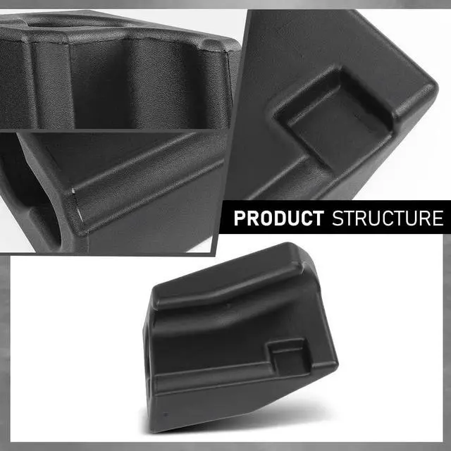 Alt view image 4 of 7 - Speaker Sound Wedges Compatible with Jeep Wrangler YJ CJ 1976-1995 | Black 2PCS