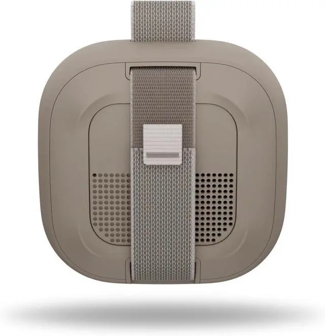 Alt view image 4 of 7 - SoundLink Micro Portable Bluetooth Speaker (2nd Gen) Bundle with Fast Charger, Wireless Outdoor Speaker, Up to 12 Hours Battery Life, Waterproof and Dustproof, (Sandstone)