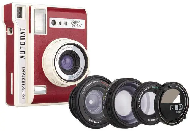 Main image of Lomo'Instant Automat South Beach + 3 Lenses - Instant Film Camera Compatible for Fujifilm Instax Mini Film