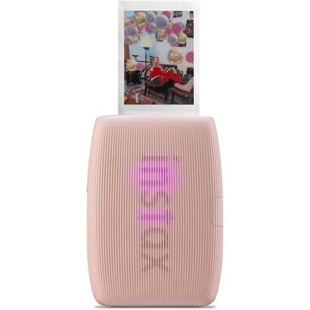Alt view image 3 of 7 - INSTAX MINI Link 3 Smartphone Printer (Rose Pink) Bundle | For Mobile Photos, Parties & Scrapbooks | Includes Cleaning Cloth, USB-C Cable