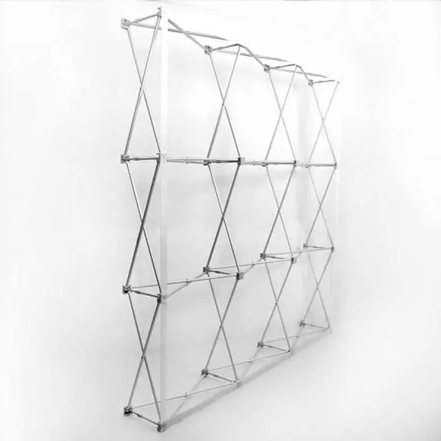 Alt view image 4 of 7 - Tension Fabric Straight Pop Up Display Stand 8'x10' (3x4) Trade Show Backdrop Booth Display Frame with Carrying Padded Bag (ONLY Hardware