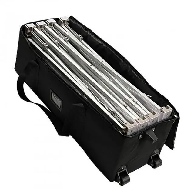 Alt view image 7 of 7 - Tension Fabric Straight Pop Up Display Stand 8'x10' (3x4) Trade Show Backdrop Booth Display Frame with Carrying Padded Bag (ONLY Hardware