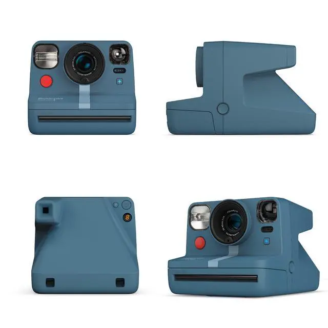 Alt view image 4 of 7 - Now+ Blue Gray (9063) - Bluetooth Connected I-Type Instant Film Camera with Bonus Lens Filter Set