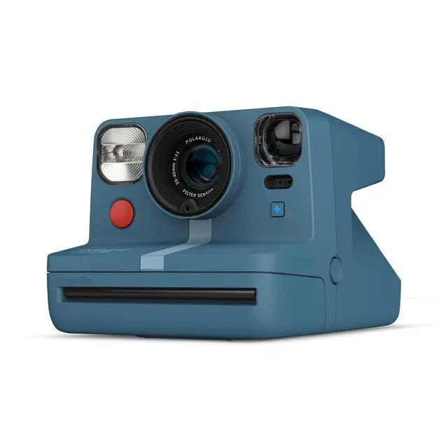 Alt view image 3 of 7 - Now+ Blue Gray (9063) - Bluetooth Connected I-Type Instant Film Camera with Bonus Lens Filter Set