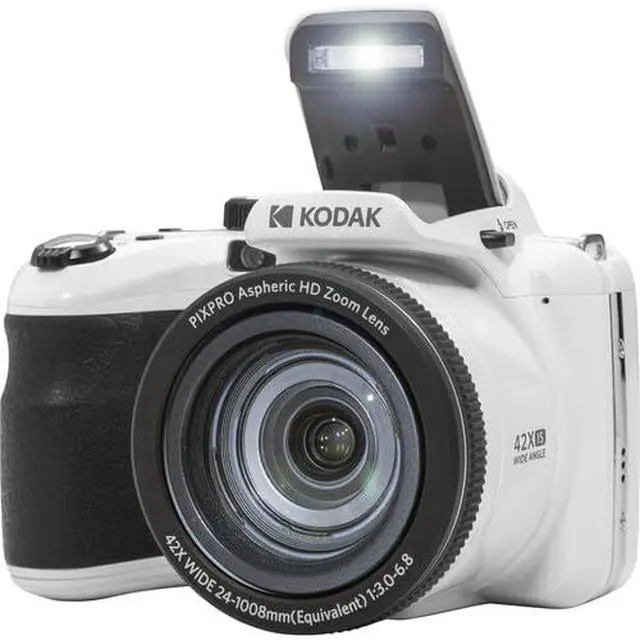 Alt view image 3 of 7 - PIXPRO AZ425 Digital Camera Bundle, Includes: SanDisk 128GB SDXC Memory Card, Small Camera Bag, SD Card Reader and More (6 Items) (White)