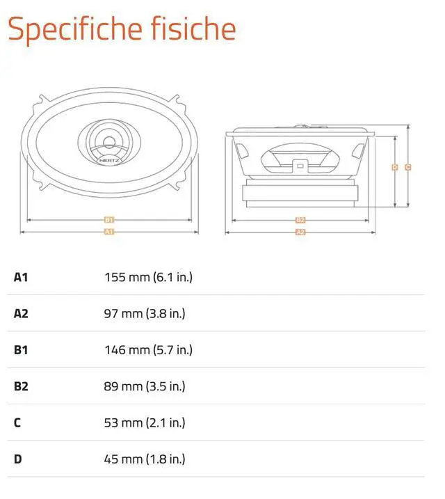 Alt view image 6 of 7 - Dieci Series DCX-4603 4x6 Two-Way Coaxial Speakers - Pair