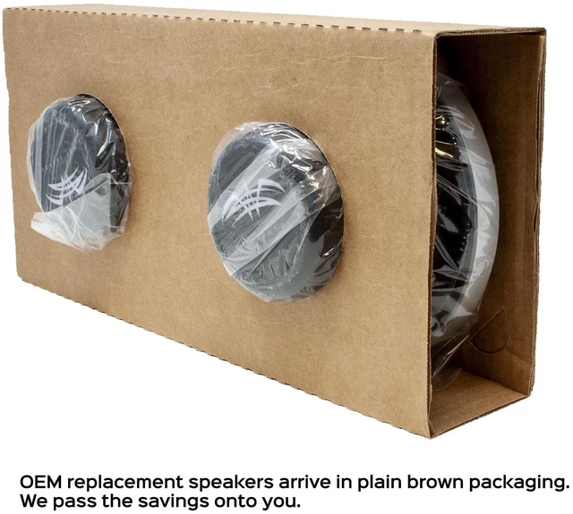 Alt view image 2 of 7 - XS Series Silver Grill 6.5" OEM Replacement Speakers w/120 Watt Peak Power