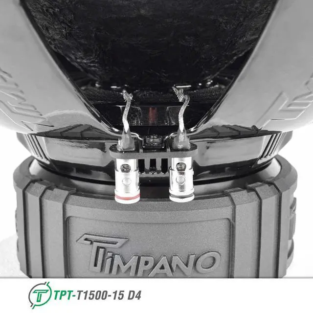 Alt view image 7 of 7 - 15 Inch Subwoofer D4 1600 Watts Max Power Dual 4 Ohm, 15 Subwoofer Speaker 16 mm Xmax, TPT-T1500-15 D4, 2.6 in Voice Coil, Double Stacked Magnet Sub Woofer for Car Audio Systems (Single)