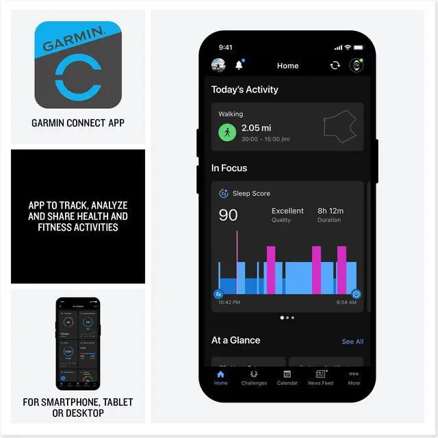 Alt view image 6 of 7 - Forerunner 70 GPS Running Smartwatch (Whitestone) Kit | 1.2" AMOLED Display Coach, 80+ Sports Apps Multi-GNSS + P-Bank + USB Wall Charger + Micro Fiber Cloth (5pc Bundle)