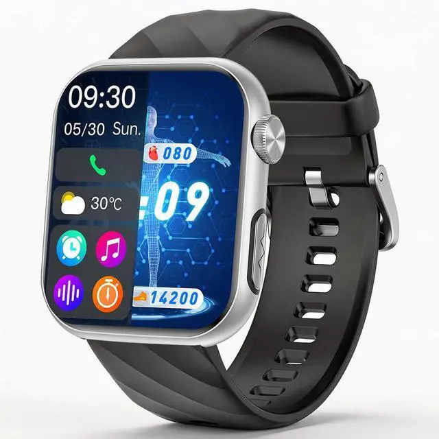 Main image of GT5 PRO MAX Smart Watch for Men Women (Answer & Make Calls), Fitness Tracker with 1.97" AMOLED Display, Heart Rate, Blood Pressure, Blood Oxygen Sleep & Stress Tracking, 100+ Sports Modes