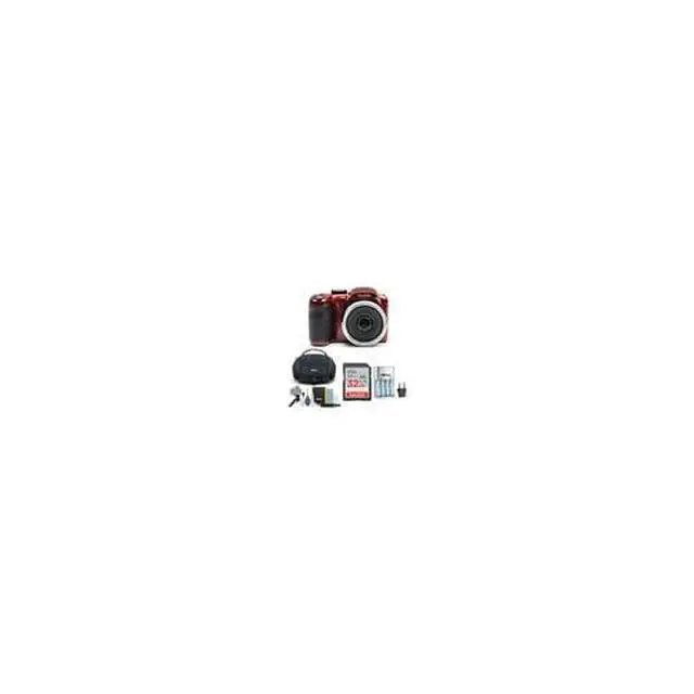 Alt view image 3 of 7 - PIXPRO AZ255 Astro Zoom 16MP Digital Camera (Red) Bundle | 32GB UHS-I SDXC Memory Card, Rapid AA AAA Battery Charger with 4 AA 2700 Mah Rechargeable, (4 items)