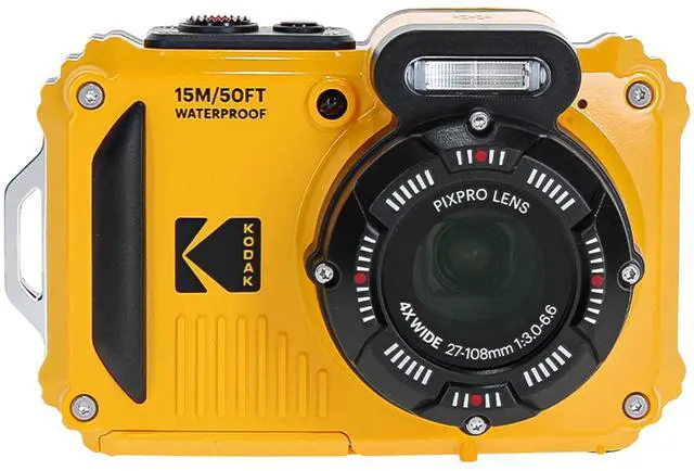 Alt view image 2 of 6 - PIXPRO WPZ2 Rugged Waterproof Shockproof Dustproof WiFi Digital Vlogging Camera 16MP (Yellow) Bundle with 64GB Memory Card + Vlogger Tripod + Bag + Cleaning Kit + More Accessories