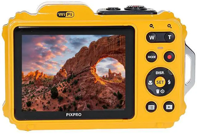 Alt view image 6 of 6 - PIXPRO WPZ2 Rugged Waterproof Shockproof Dustproof WiFi Digital Vlogging Camera 16MP (Yellow) Bundle with 64GB Memory Card + Vlogger Tripod + Bag + Cleaning Kit + More Accessories