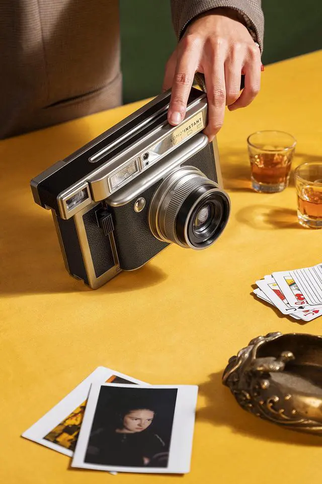 Alt view image 5 of 6 - Lomo'Instant Wide Camera & Lenses Monte Carlo Black Leather