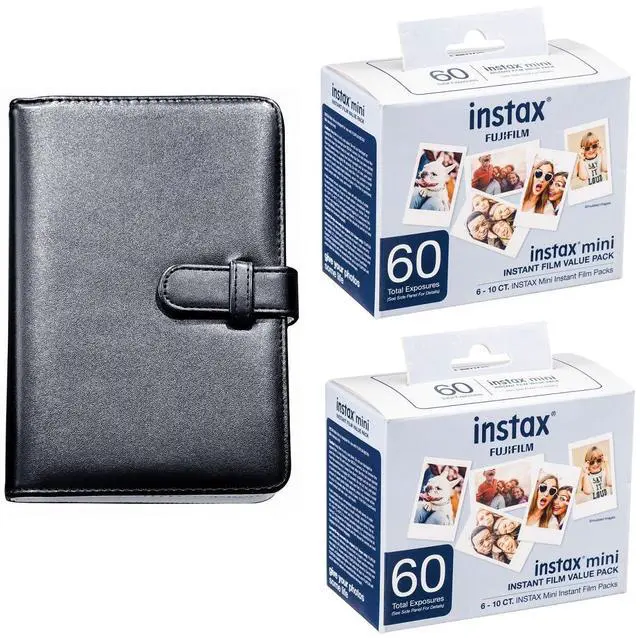 Main image of INSTAX MINI Instant Film (2 Value Packs, 120 Exposures) and 108 Pocket Mini Instax Photo Album