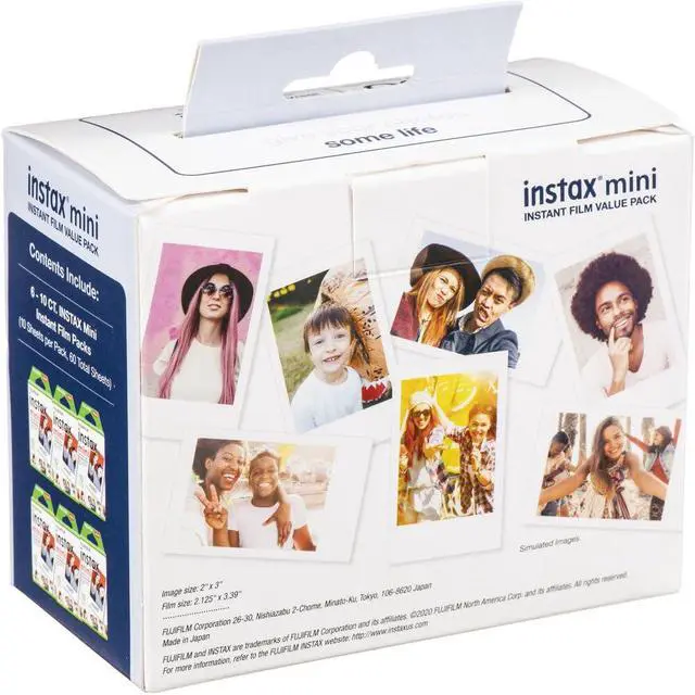 Alt view image 7 of 7 - INSTAX MINI Instant Film (2 Value Packs, 120 Exposures) and 108 Pocket Mini Instax Photo Album
