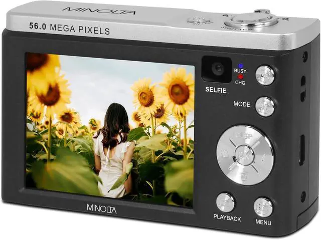 Alt view image 5 of 5 - MNB5Z 56MP Dual Lens Point & Shoot Digital Camera with 5X Optical Zoom & 5K Ultra HD Video Bundle with 32GB Memory Card + Vlogger Tripod + Bag + Cleaning Kit + More Accessories (Black)