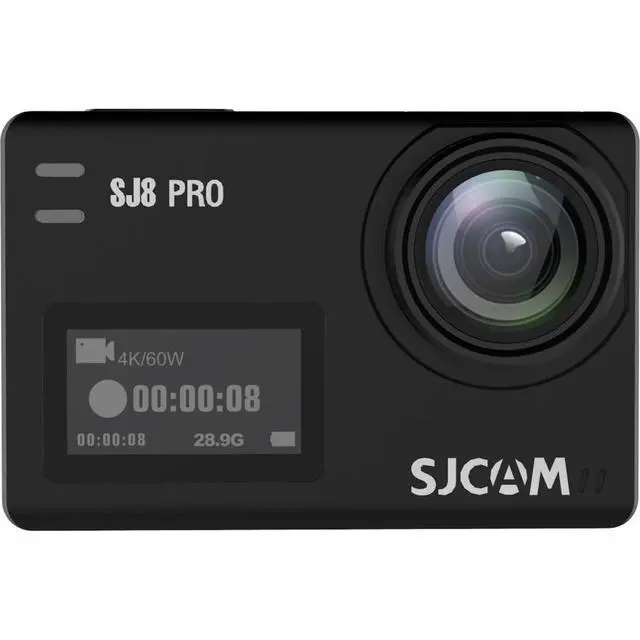 Alt view image 6 of 6 - SJ8 Pro 4K UHD Action Camera | Touchscreen Gyro Stabilization Cam with Dual Screens Waterproof Case External Mic Support | Ultra HD Vlogging Camera (SJ8PRO) + 50-in-1 Action Accessory Kit + More