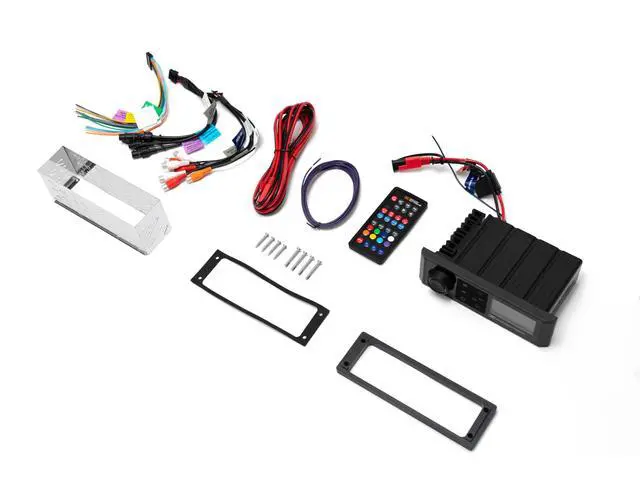 Alt view image 7 of 7 - by ECOXGEAR Marine AM/FM Stereo Receiver 200-Watt Waterproof Bluetooth Powersports with Built-in 4 Zone LED Controller (Single DIN Style)
