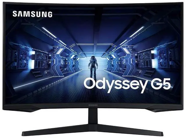 Main image of 32 Odyssey G5 Gaming Monitor, WQHD (2560x1440), 144Hz, Curved, 1ms, HDMI, Display Port, AMD FreeSync Premium, HDR10, LC32G55TQWNXZA, Black