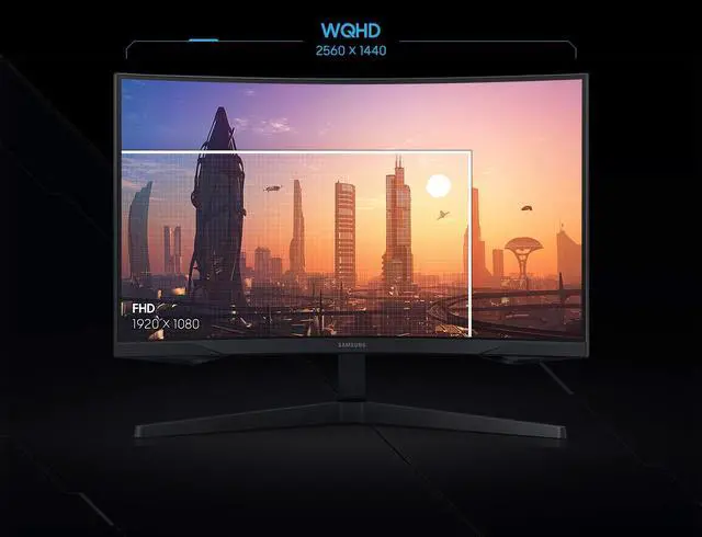 Alt view image 7 of 7 - Odyssey G5 Series 27-Inch WQHD (2560x1440) Gaming Monitor, 144Hz, Curved, 1ms, HDMI, Display Port, FreeSync Premium (LC27G55TQWNXZA)