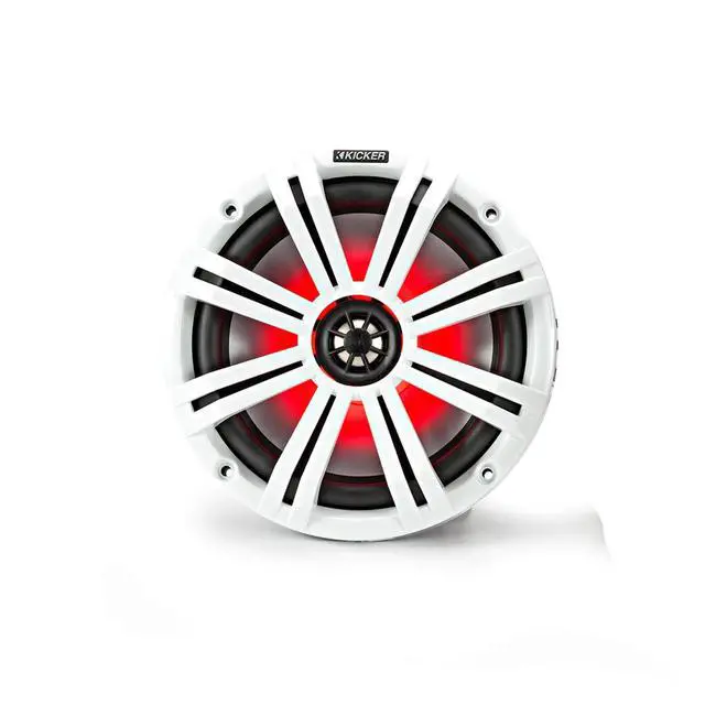 Alt view image 3 of 7 - 8" White Marine LED Speakers - 1-Pair of OEM Replacement Speakers