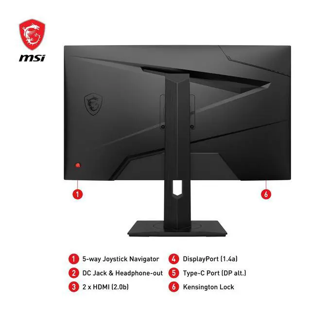 Alt view image 6 of 6 - G274QPF-QD, 27" Gaming Monitor, 2560 x 1440(QHD), IPS, 170Hz, FreeSync Premium, HDR400, HDMI, Displayport, USB C, Tilt